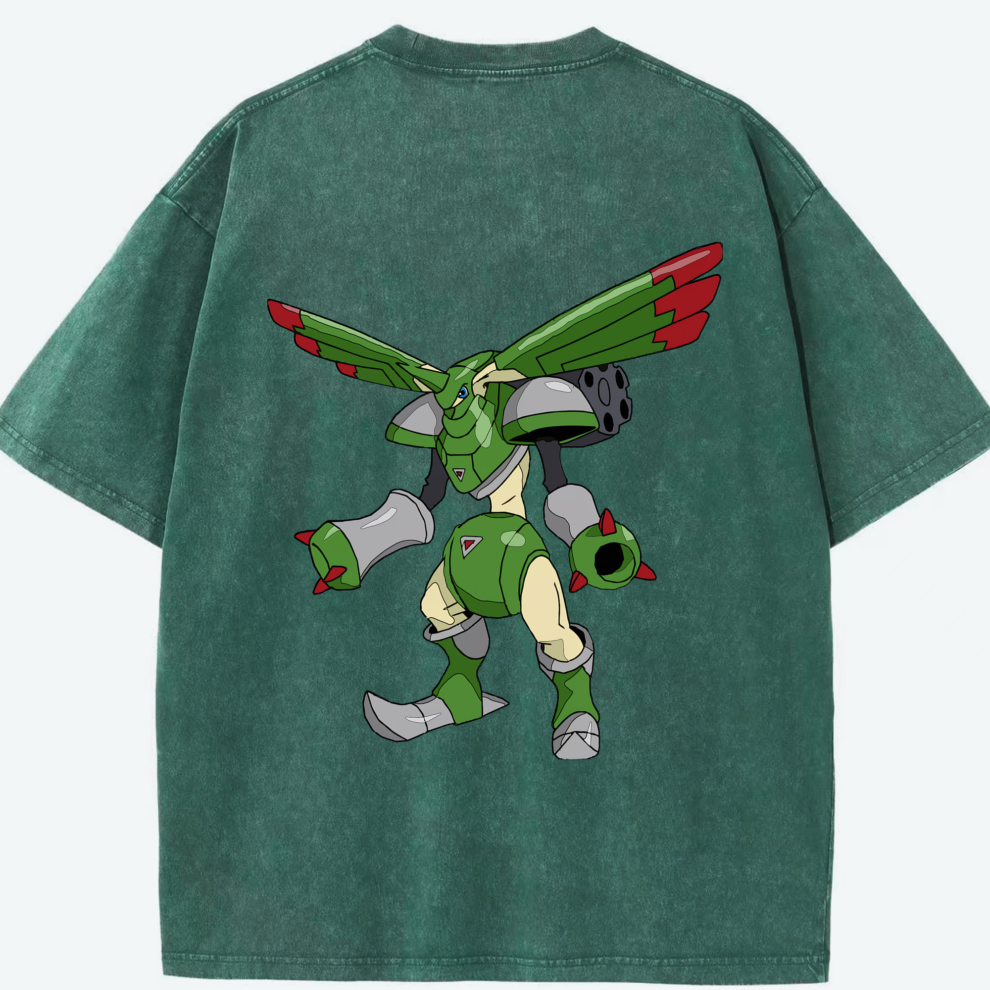 （画像用） Digimon デジタルモンスター/デジモン 綿100% ヴィンテージ風 半袖Tシャツ（背面プリント）
